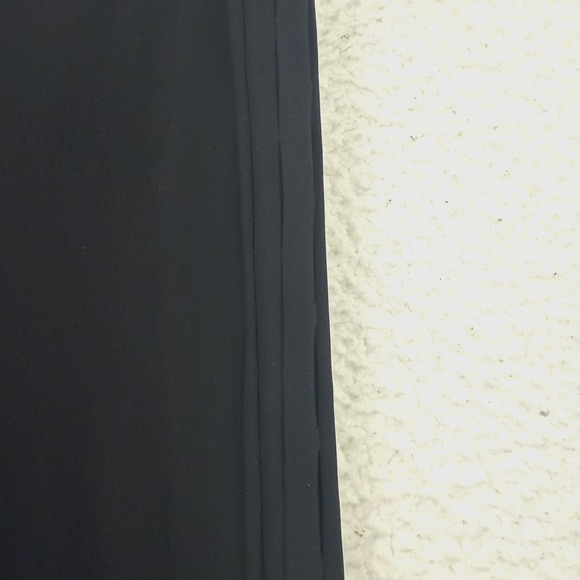 Joseph Ribkoff Pants Womens 16 Black Pull On Stretch Slim Tapered Pleated Side - Picture 3 of 8